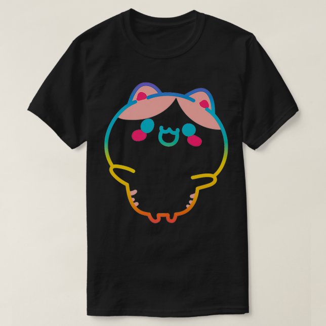 Camiseta Kidcore Aesthetic Kawaii Gato Arcoiris Alt Indie 8 (Diseño del anverso)