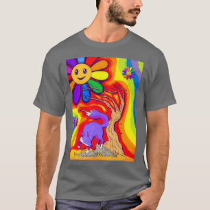Camiseta Kidcore Estética Para Y Flores Sonrientes 80s 90s