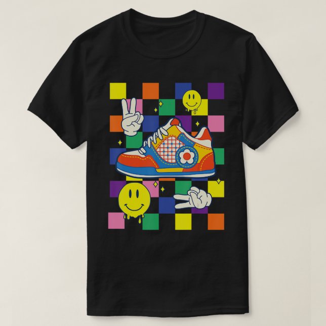 Camiseta Kidcore Estético Sneaker Parches De Tela Alt (Diseño del anverso)