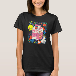 Camiseta Kidcore Patches D De Tela De Fresa Estética