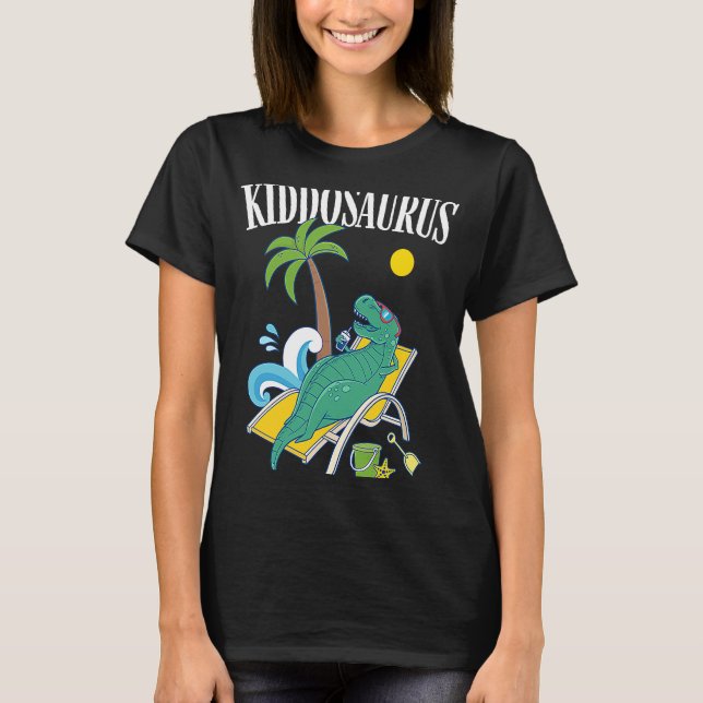 Camiseta Kiddosaurus Rex Kiddo Saurus Vacaciones Matc (Anverso)