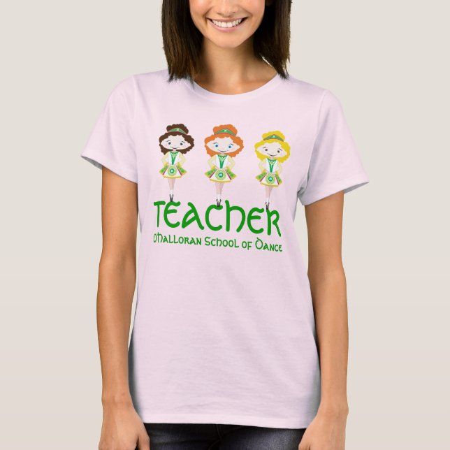 Camiseta KIDLETS: profesora de escuela de baile irlandés (Anverso)