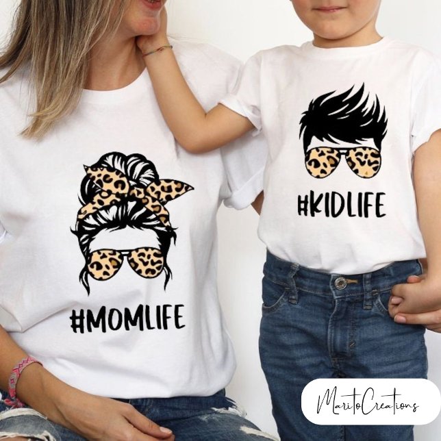 Camiseta kidlife leopard t-shirt to wear on mother's day (Subido por el creador)
