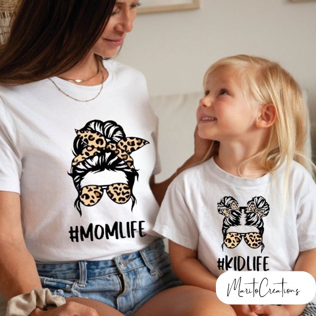 Camiseta kidlife leopard t-shirt to wear on mother's day (Subido por el creador)