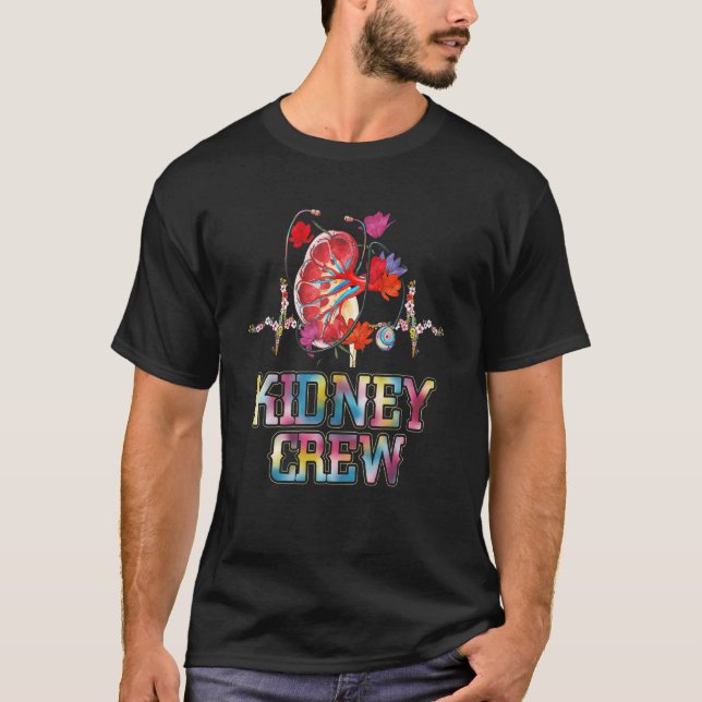Camiseta Kidney Crew Tech Nephrology Nurse Or Dialysis Tech (Anverso)