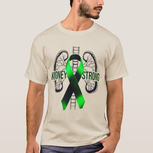 Camiseta Kidney Strong – Kidney Disease Awareness T-Shirt (Anverso)