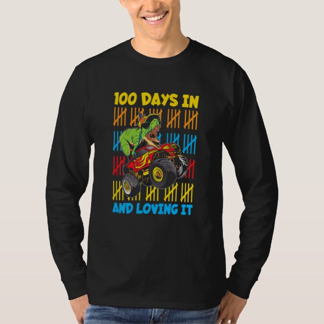 Camiseta Kids 100 Days Of School And Loving It Boys 100th D (Anverso)