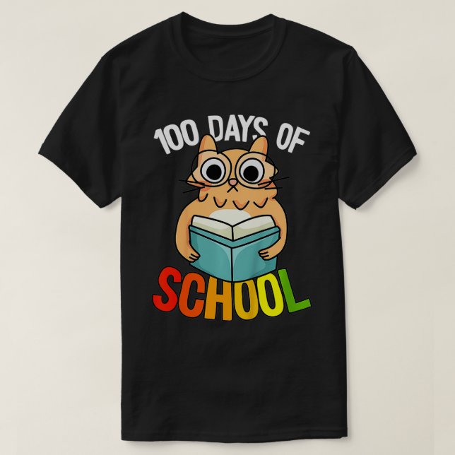 Camiseta Kids 100 Days Of School Cat 100th Day PreK Kinderg (Diseño del anverso)