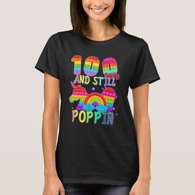 Camiseta Kids 100 Days of School for Fidget Popit Lovers Bo (Anverso)
