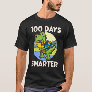 Camiseta Kids 100 days smarter, Cute dino Happy 100th Day o