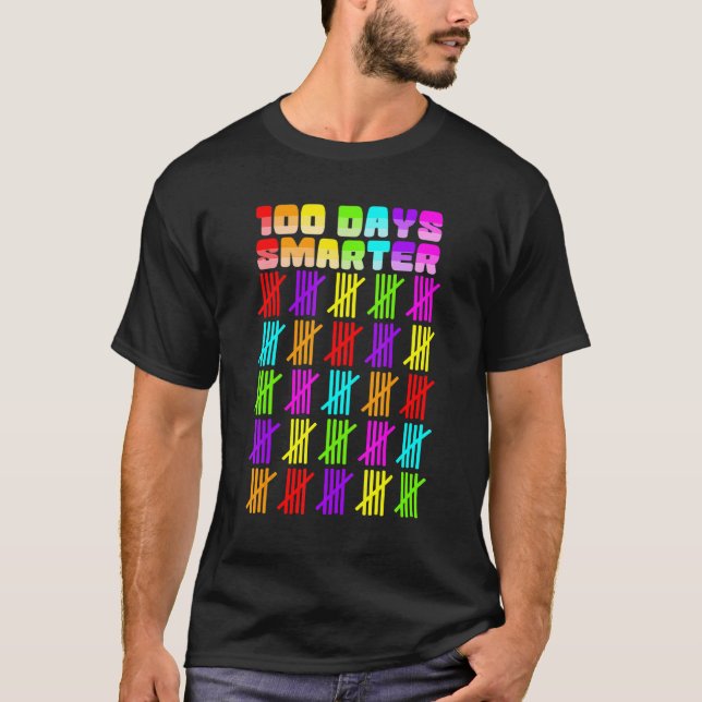 Camiseta Kids 100 Days Smarter Shirts, Boys Girls 100th Day (Anverso)