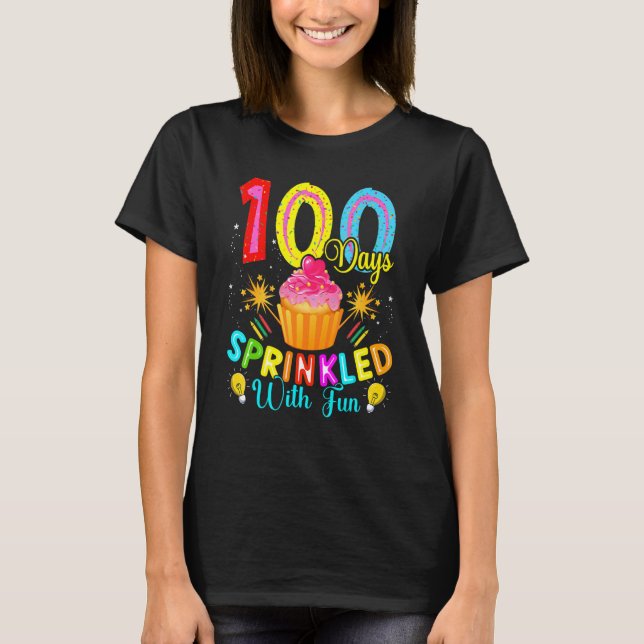 Camiseta Kids 100 Days Sprinkled with Fun Happy 100 Days Of (Anverso)