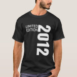 Camiseta Kids 10Th Birthday 10 Years Limited Edition 2012 B<br><div class="desc">Un gran regalo de cumpleaños para un décimo cumpleaños para el cumpleaños de los niños y el niño de cumpleaños. Solo tienes 10 años una vez en la vida. Perfecto para su hijo,  nieto o sobrino. Esta camisa de cumpleaños es una gran idea de regalo. Esta 10.ª b</div>
