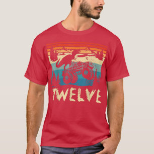 Camiseta Kids 12 Year Old 12th Dinosaur Monster Truck Birth