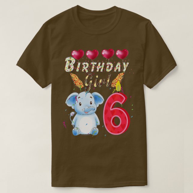 Camiseta Kids 1 Year Old Elephant Birthday Girl Cute 1th Pa (Diseño del anverso)
