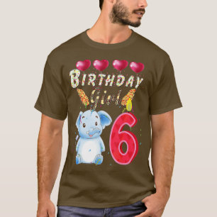Camiseta Kids 1 Year Old Elephant Birthday Girl Cute 1th Pa
