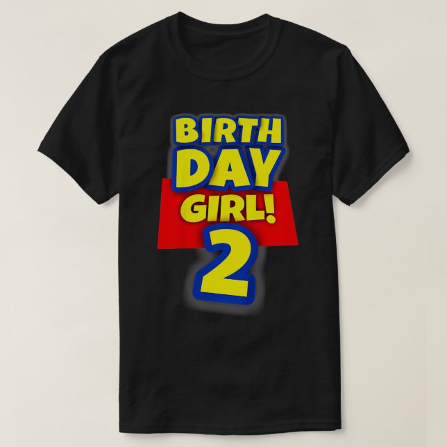 Camiseta Kids 2 Year Old Toy Birthday Girl Gift  (Diseño del anverso)