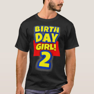 Camiseta Kids 2 Year Old Toy Birthday Girl Gift 