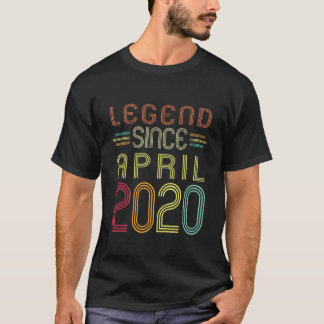 Camiseta Kids 2 Years Old Gifts - Legend Since April 2020 2