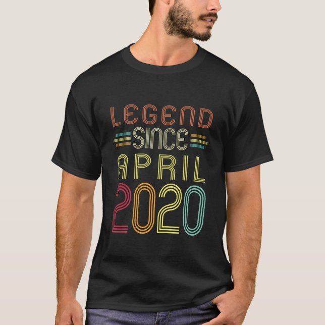 Camiseta Kids 2 Years Old Gifts - Legend Since April 2020 2 (Anverso)