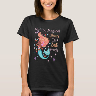 Camiseta Kids 2nd Grade Mermaid Making Magical Waves Kids G