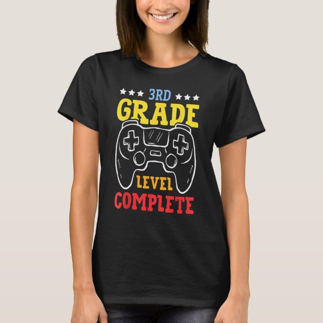 Camiseta Kids 3rd Grade Level Complete Last Day Of School G (Anverso)
