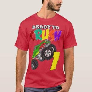 Camiseta Kids 5th Birthday Boys Monster Truck 5 Year Old Ra
