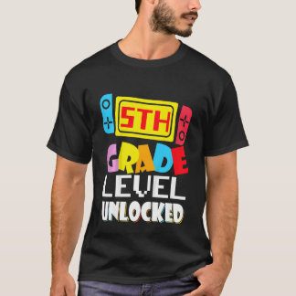 Camiseta Kids 5th Grade Level Unlocked Video Gamer Back To