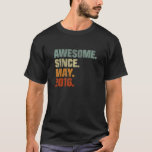 Camiseta Kids 6th Birthday For 6 Year Old Awesome Since May<br><div class="desc">Kids 6th Birthday For 6 Year Old Awesome Since May 2016.</div>