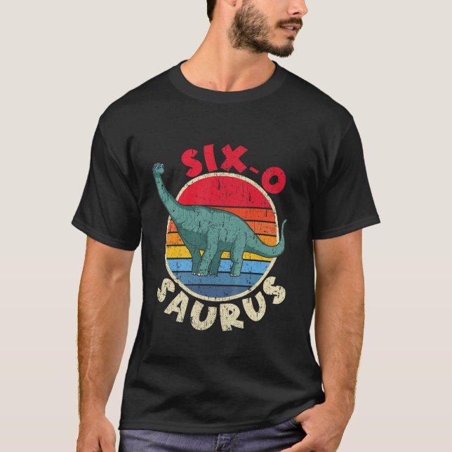 Camiseta Kids 6Th Birthday Six O Saurus I Brachiosaurus I F (Anverso)