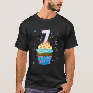 Camiseta Kids 7 Year Old It's My 7th Birthday Sweet Cupcake
