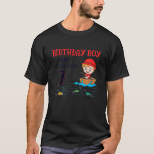 Camiseta Kids 7 Year Old Little Fisherboy Fishing Children 
