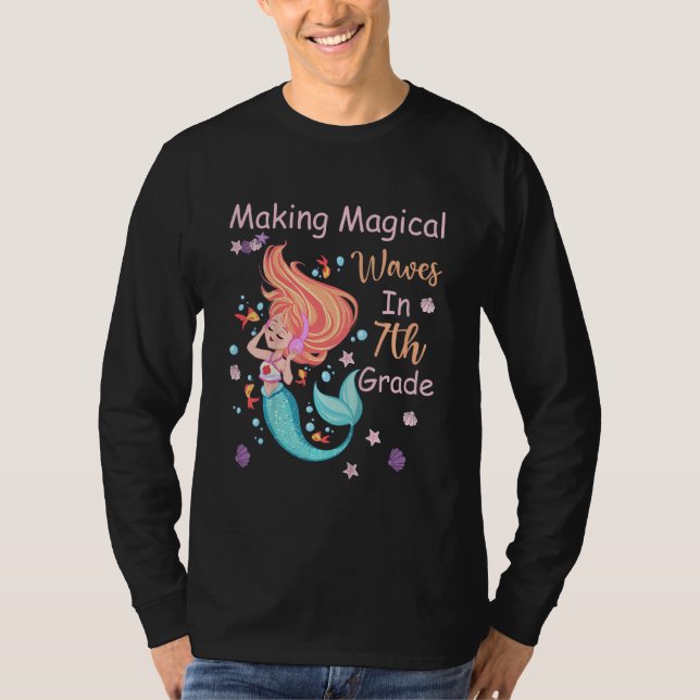 Camiseta Kids 7th Grade Mermaid Making Magical Waves Kids G (Anverso)