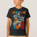 Camiseta Kids 9th Birthday Boy Monster Truck Dinosaur Out O<br><div class="desc">Birthday Monster Truck Dinosaur,  Birthday Monster Truck T-Rex,  Birthday Monster Truck,  Birthday Dinosaur,  Birthday Boy Monster Truck Dinosaur,  Birthday Boy Dinosaur,  Birthday Boy T-Rex,  Family Matching Monster Truck Dinosaur,  Monster Truck Dinosaur,  Kids 9th Birthday Boy Monster Truck Dinosaur Out Of My Way I'm 9</div>