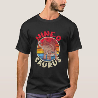 Camiseta Kids 9Th Birthday Nine O Saurus I Stegosaurus I Fa