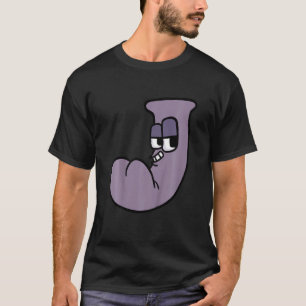 Camiseta Kids Alphabet lore J cool villain Letra Alphabet