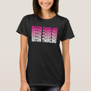 Camiseta Kids and Women retro baton twirler y Baton Twirl