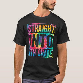 Camiseta Kids Back To School Tie Dye Straight Into 4th Grad