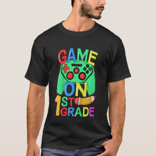 Camiseta Kids Back To School Video Gamer 1st Grade Game On 