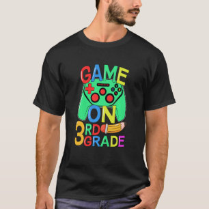 Camiseta Kids Back To School Video Gamer 3rd Grade Game On 