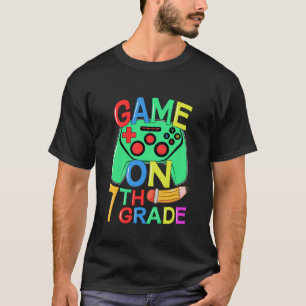 Camiseta Kids Back To School Video Gamer 7Th Grade Game On