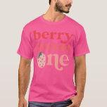 Camiseta Kids Berry Sweet One Strawberry First Birthday Dau<br><div class="desc">Kids Berry Sweet One Strawberry First Birthday Daughter Baby 1st  .</div>