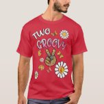 Camiseta Kids Birthday 2 Cute Hippie Groovy Flowers Design<br><div class="desc">Kids Birthday 2 Cute Hippie Groovy Flowers Design Girls  .</div>