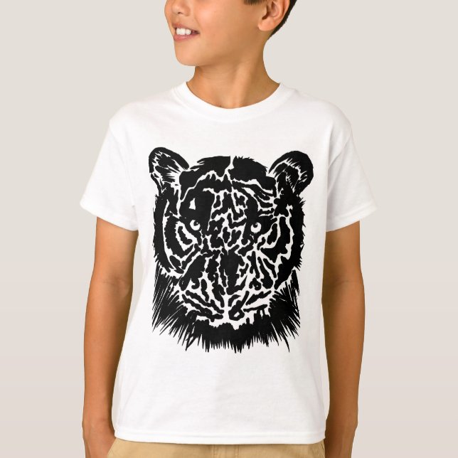 Camiseta Kids Black Tiger T-Shirt (Anverso)