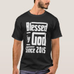 Camiseta Kids Blessed By God Since 2015 7th Birthday  Chris<br><div class="desc">Kids Blessed By God Since 2015 7th Birthday  Christian.</div>