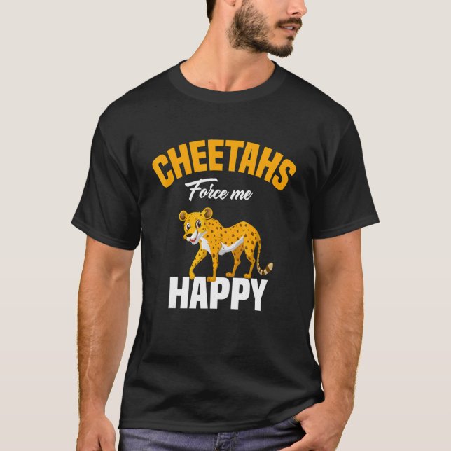 Camiseta Kids  Cheetahs Force Me Happy Cheetah (Anverso)