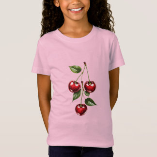 Camiseta Kids' Cherry Illustration Cotton T-Shirt
