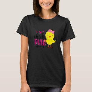 Camiseta Kids Chicks Rule Cute Chicken Baby Chicken Happy E