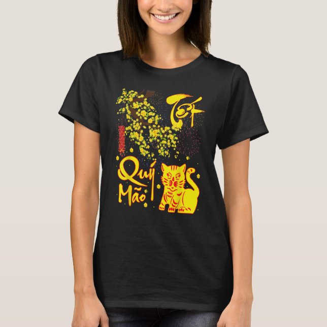 Camiseta Kids Chuc Mung Nam Moi Tet Quy Mao 2023 Lucky  Cut (Anverso)