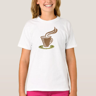 Camiseta Kid's Classic Tee Shirt with Coffee Cup Design